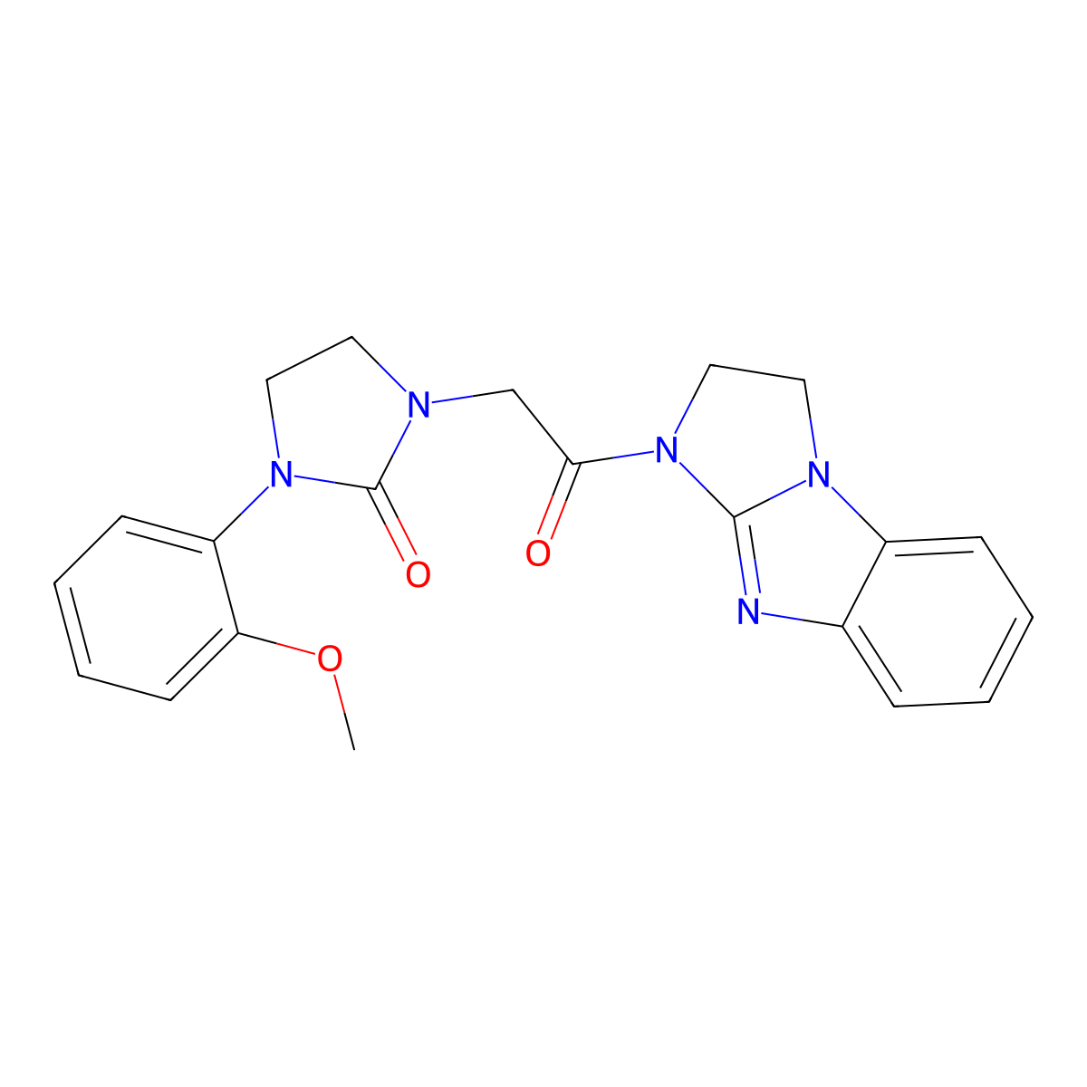 1-(2-(2,3-dihydro-1H-benzo[d]imidazo[1,2-a]imidazol-1-yl)-2-oxoethyl)-3-(2-methoxyphenyl)imidazolidin-2-one molecular structure, CAS 1251688-57-9