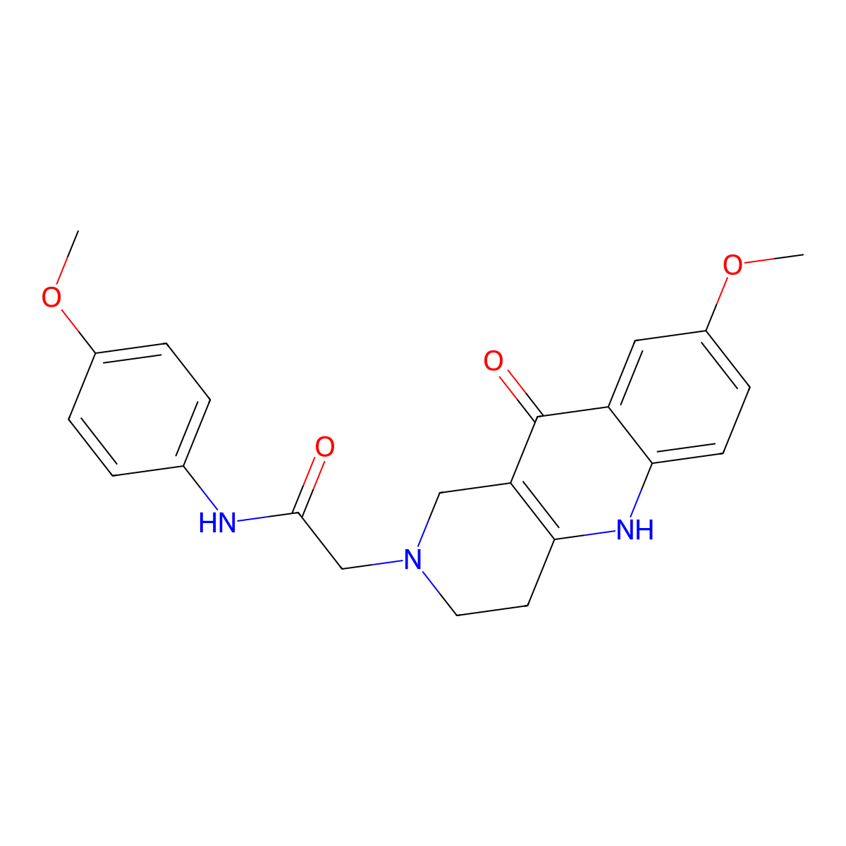 2-(8-methoxy-10-oxo-3,4-dihydrobenzo[b][1,6]naphthyridin-2(1H,5H,10H)-yl)-N-(4-methoxyphenyl)acetamide molecular structure, CAS 1251691-10-7