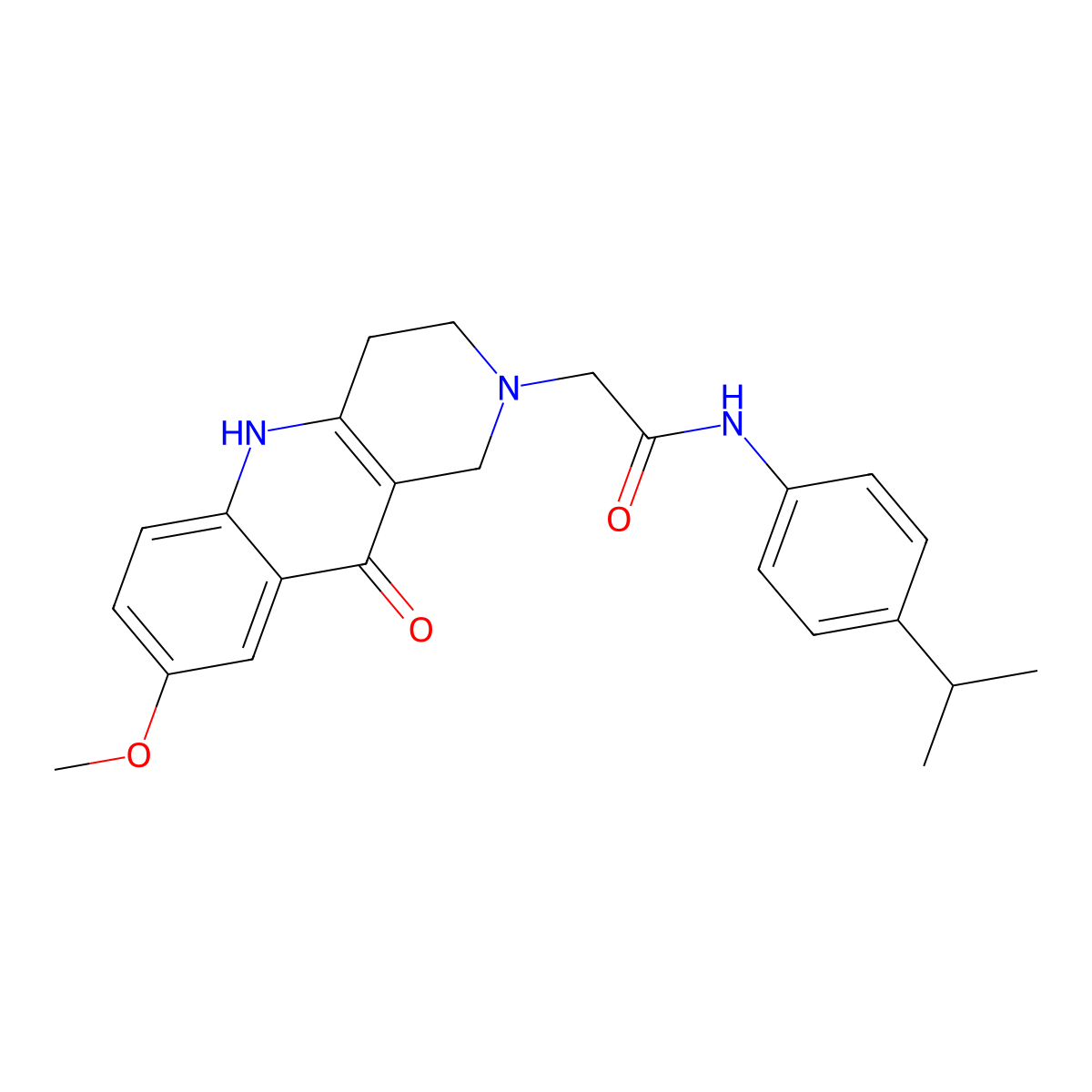 N-(4-isopropylphenyl)-2-(8-methoxy-10-oxo-3,4-dihydrobenzo[b][1,6]naphthyridin-2(1H,5H,10H)-yl)acetamide molecular structure, CAS 1251691-65-2