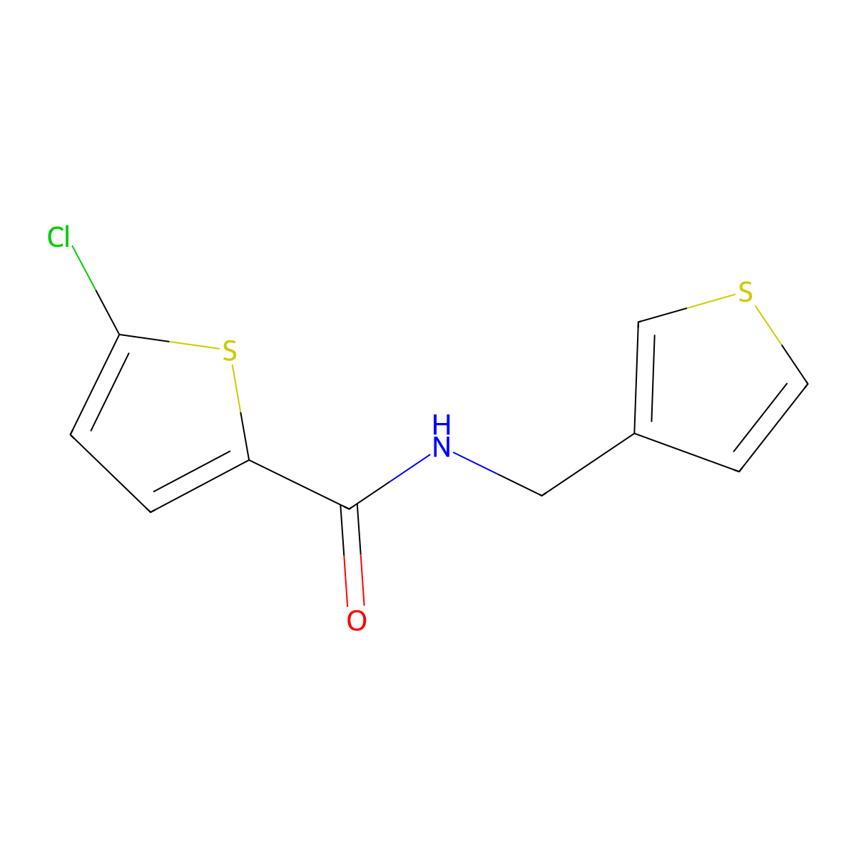 5-chloro-N-(thiophen-3-ylmethyl)thiophene-2-carboxamide molecular structure, CAS 1251691-68-5