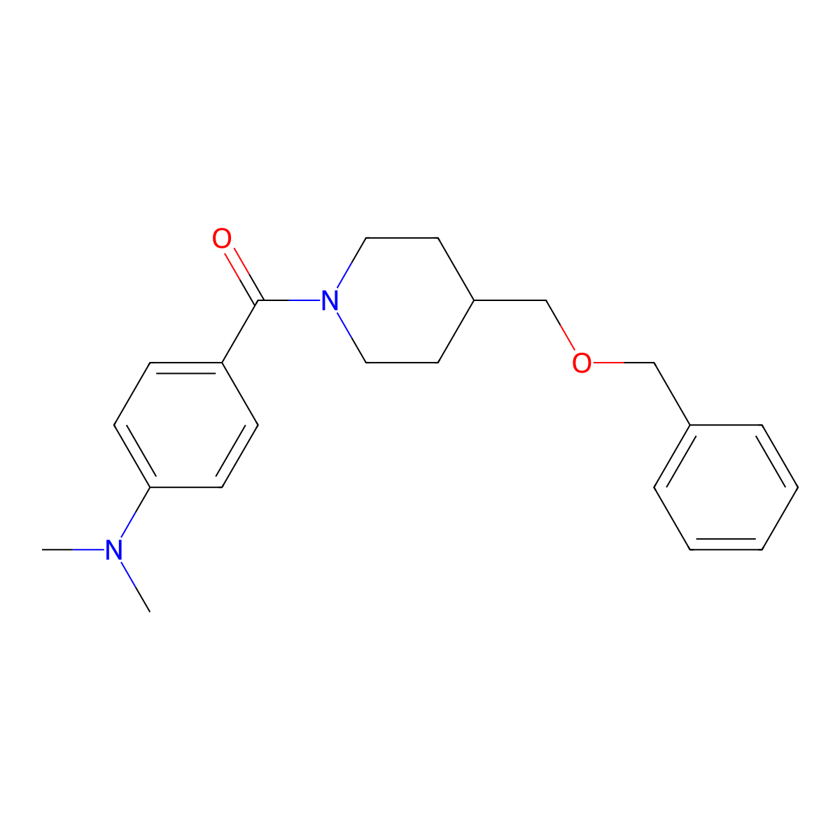 (4-((Benzyloxy)methyl)piperidin-1-yl)(4-(dimethylamino)phenyl)methanone molecular structure, CAS 1251691-98-1