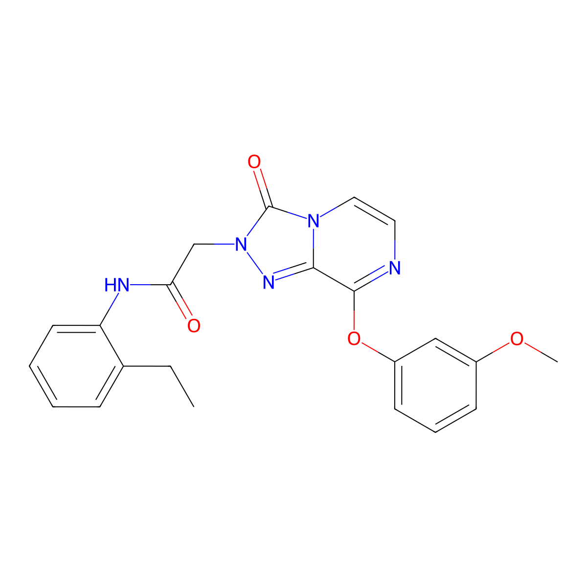N-(2-ethylphenyl)-2-(8-(3-methoxyphenoxy)-3-oxo-[1,2,4]triazolo[4,3-a]pyrazin-2(3H)-yl)acetamide molecular structure, CAS 1251692-62-2