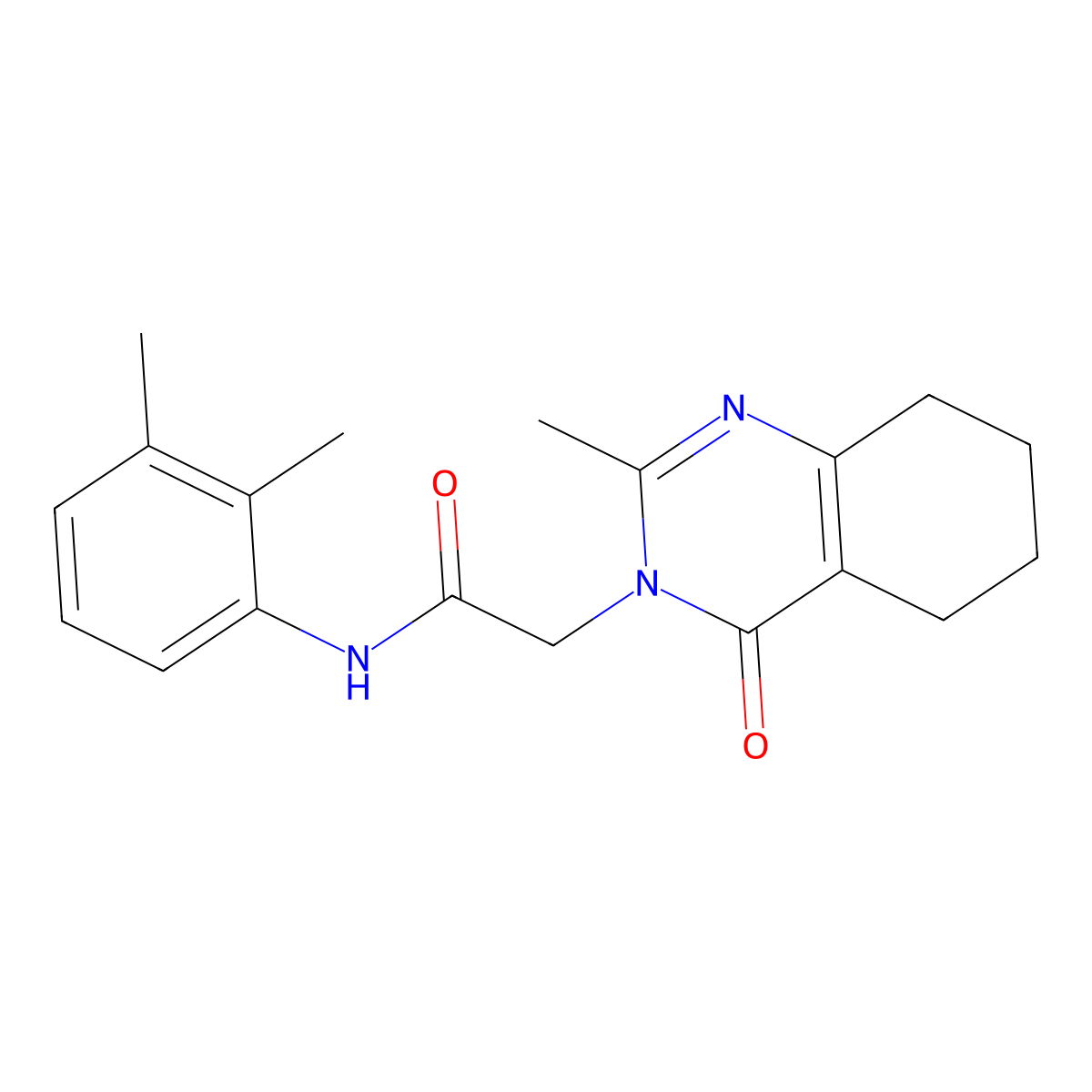 N-(2,3-dimethylphenyl)-2-(2-methyl-4-oxo-3,4,5,6,7,8-hexahydroquinazolin-3-yl)acetamide molecular structure, CAS 1251692-88-2