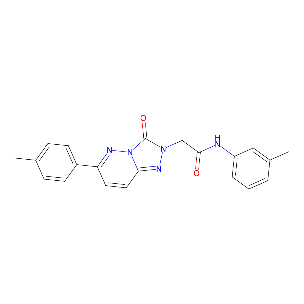 N-(3-methylphenyl)-2-[6-(4-methylphenyl)-3-oxo-2H,3H-[1,2,4]triazolo[4,3-b]pyridazin-2-yl]acetamide molecular structure, CAS 1251693-83-0