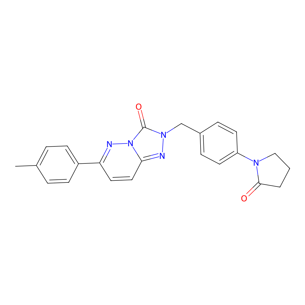2-(4-(2-oxopyrrolidin-1-yl)benzyl)-6-(p-tolyl)-[1,2,4]triazolo[4,3-b]pyridazin-3(2H)-one molecular structure, CAS 1251694-18-4