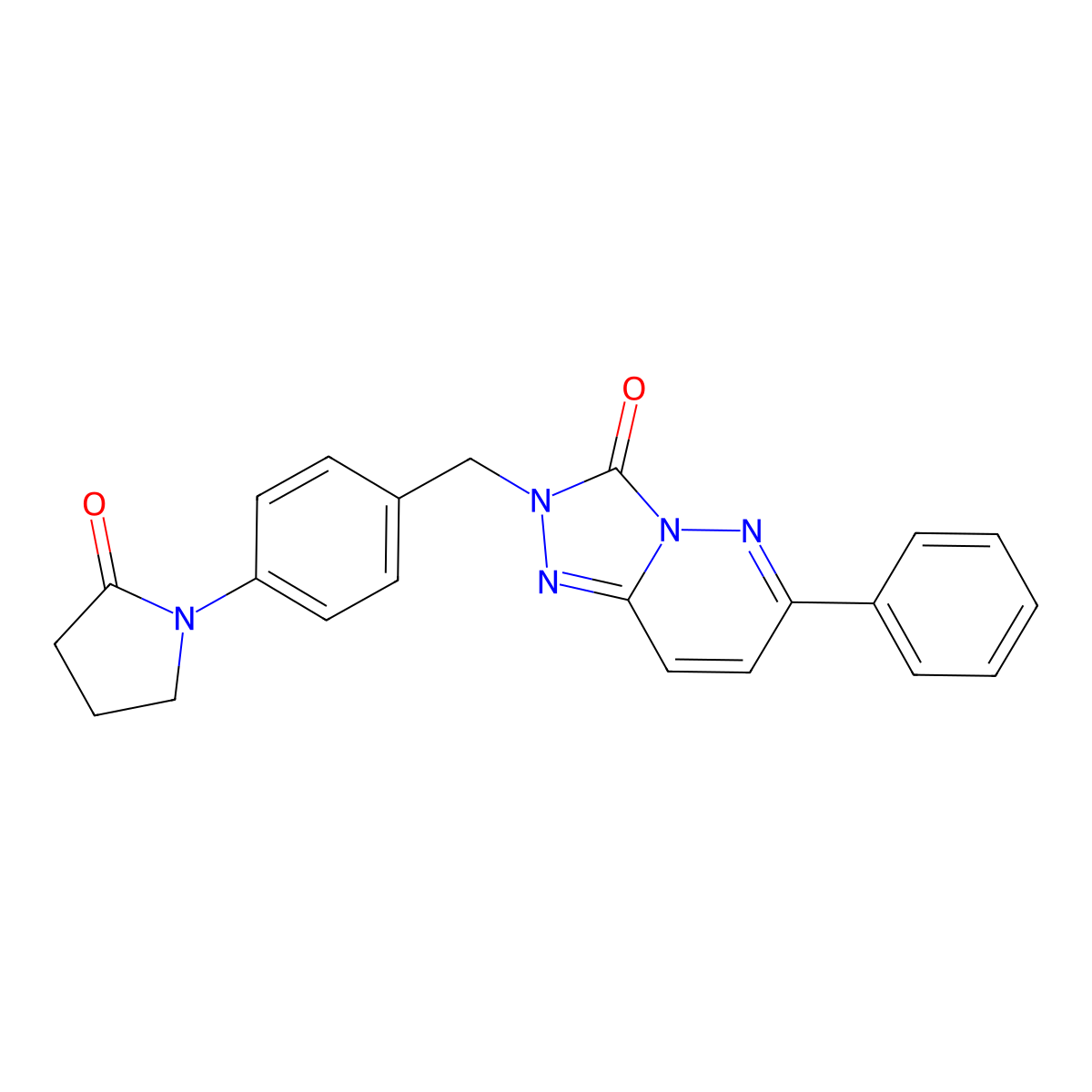 2-(4-(2-oxopyrrolidin-1-yl)benzyl)-6-phenyl-[1,2,4]triazolo[4,3-b]pyridazin-3(2H)-one molecular structure, CAS 1251694-61-7