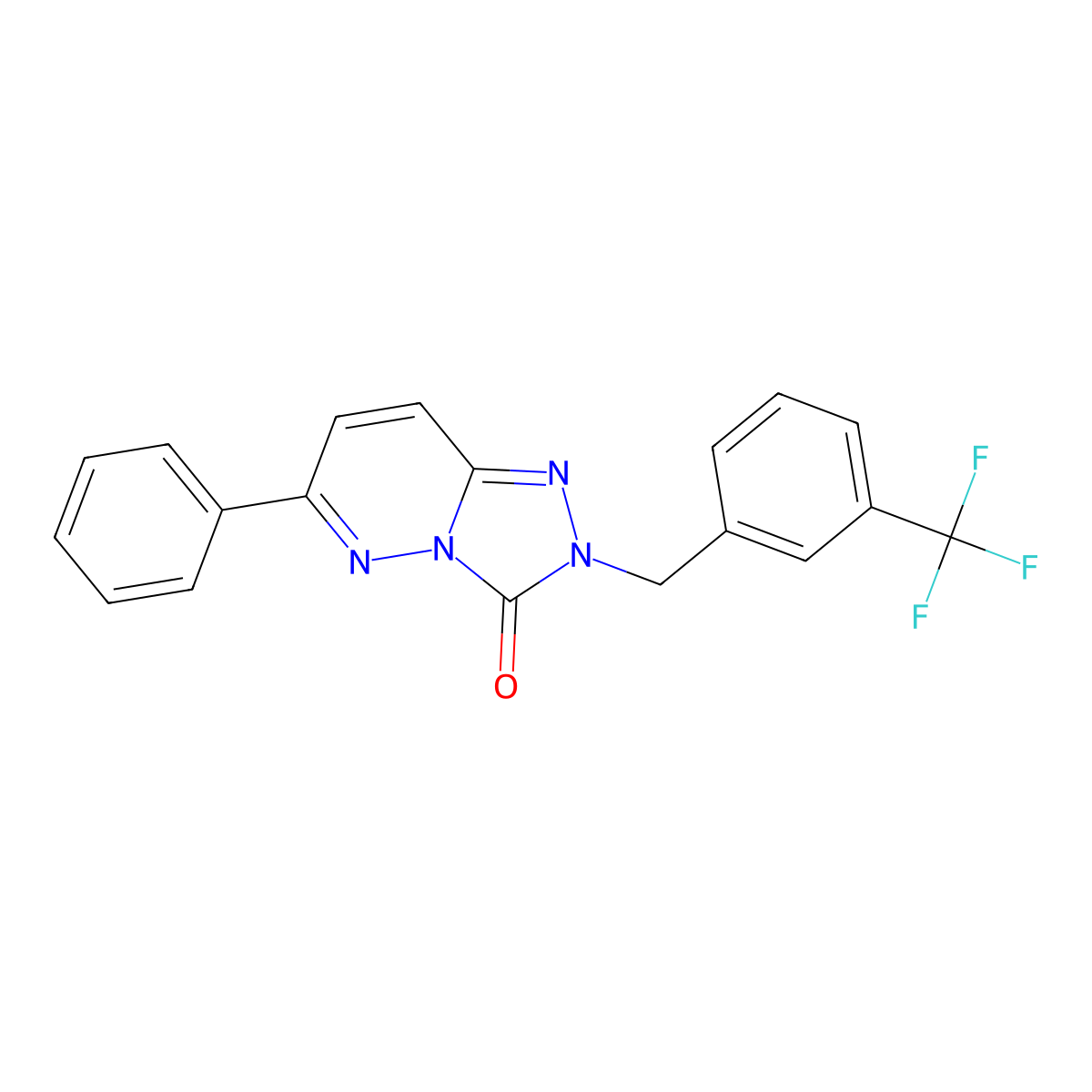 6-phenyl-2-(3-(trifluoromethyl)benzyl)-[1,2,4]triazolo[4,3-b]pyridazin-3(2H)-one molecular structure, CAS 1251694-65-1