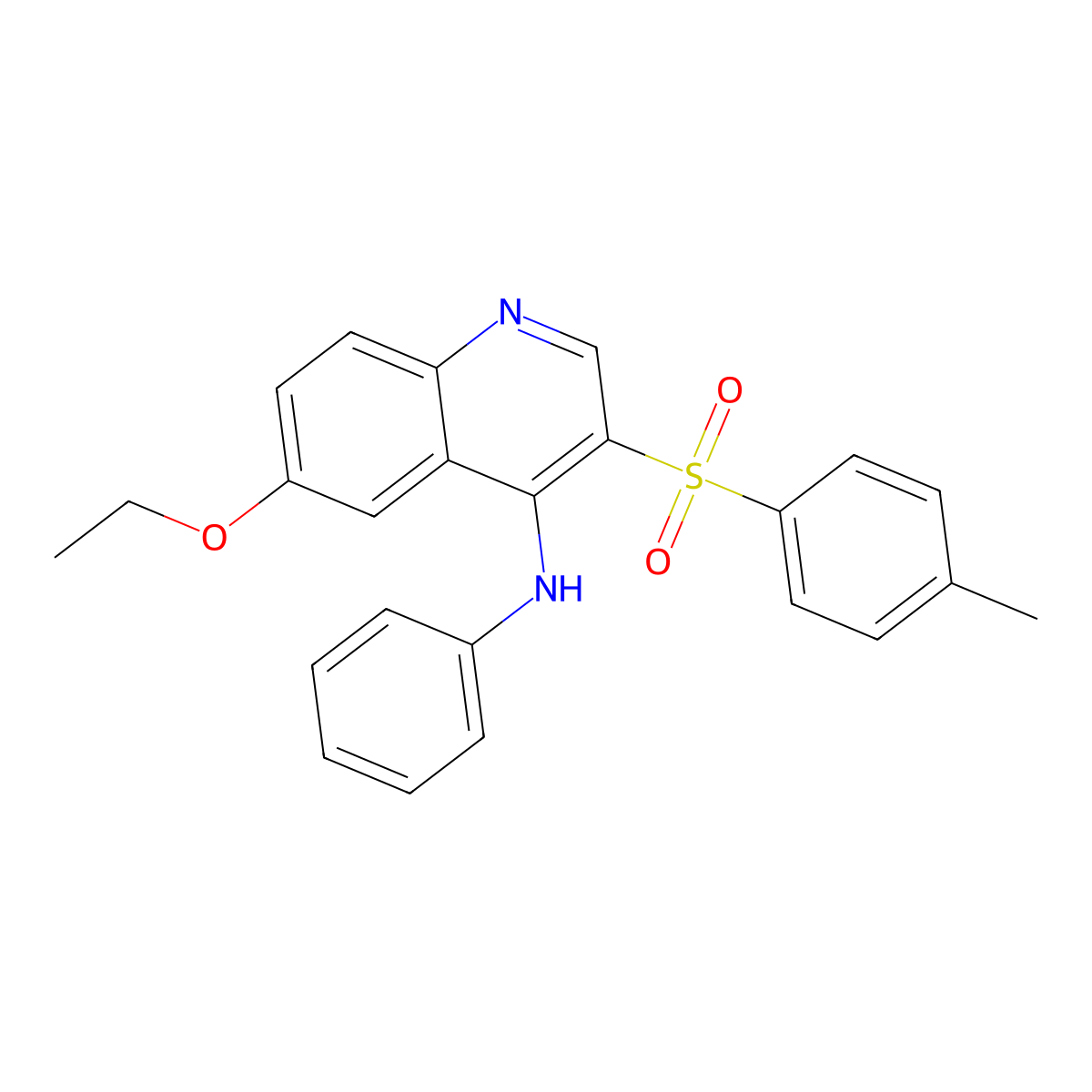 6-ethoxy-N-phenyl-3-tosylquinolin-4-amine molecular structure, CAS 1251694-76-4