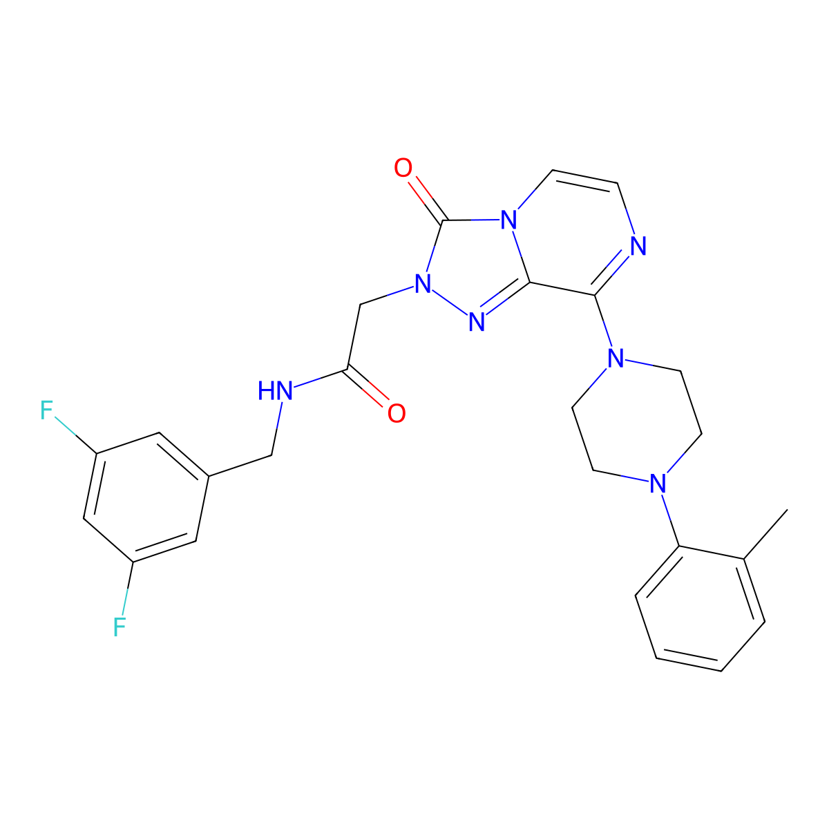 N-{4-[2-(1-methyl-1H-benzimidazol-2-yl)ethyl]phenyl}-N'-(2-methylphenyl)urea molecular structure, CAS 1251695-49-4