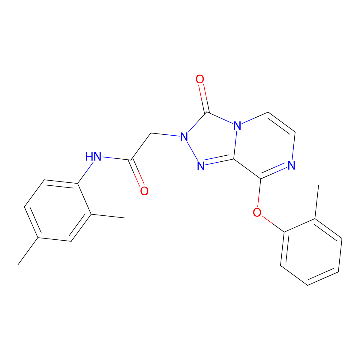 N-(2,4-dimethylphenyl)-2-[8-(2-methylphenoxy)-3-oxo-2H,3H-[1,2,4]triazolo[4,3-a]pyrazin-2-yl]acetamide molecular structure, CAS 1251697-05-8