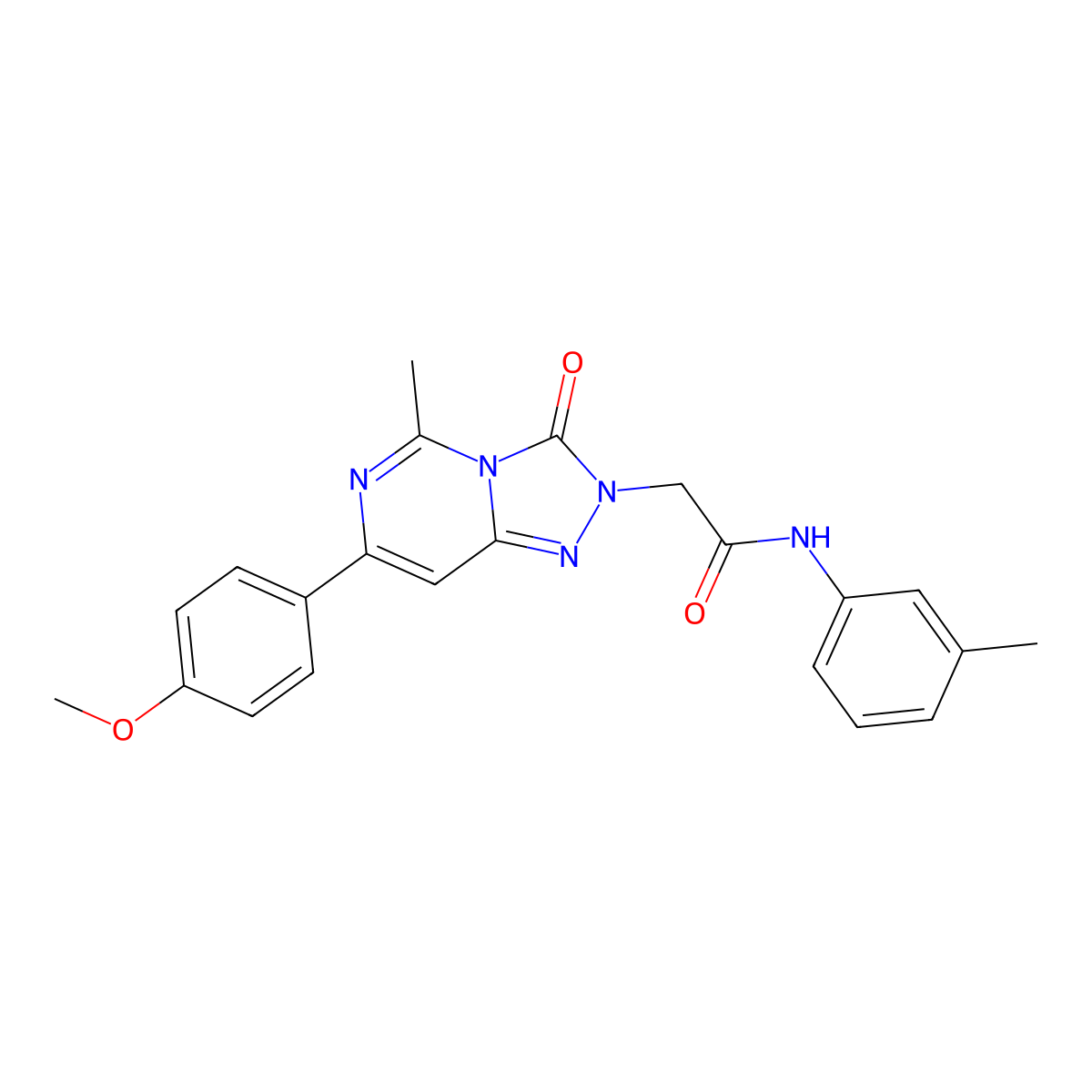 2-[7-(4-methoxyphenyl)-5-methyl-3-oxo[1,2,4]triazolo[4,3-c]pyrimidin-2(3H)-yl]-N-(3-methylphenyl)acetamide molecular structure, CAS 1251697-44-5