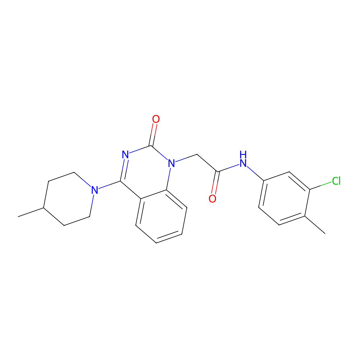 N-(4-chlorobenzyl)-4'-(piperidin-1-ylsulfonyl)biphenyl-3-carboxamide molecular structure, CAS 1251702-61-0