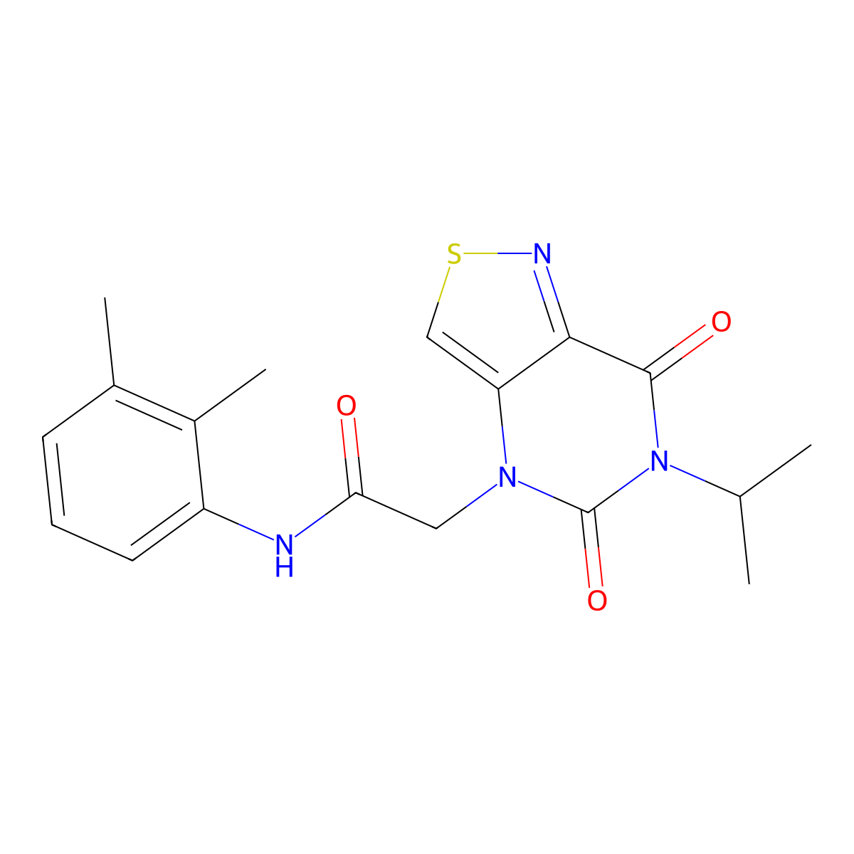 N-(2,3-dimethylphenyl)-2-(6-isopropyl-5,7-dioxo-6,7-dihydroisothiazolo[4,3-d]pyrimidin-4(5H)-yl)acetamide molecular structure, CAS 1251703-87-3