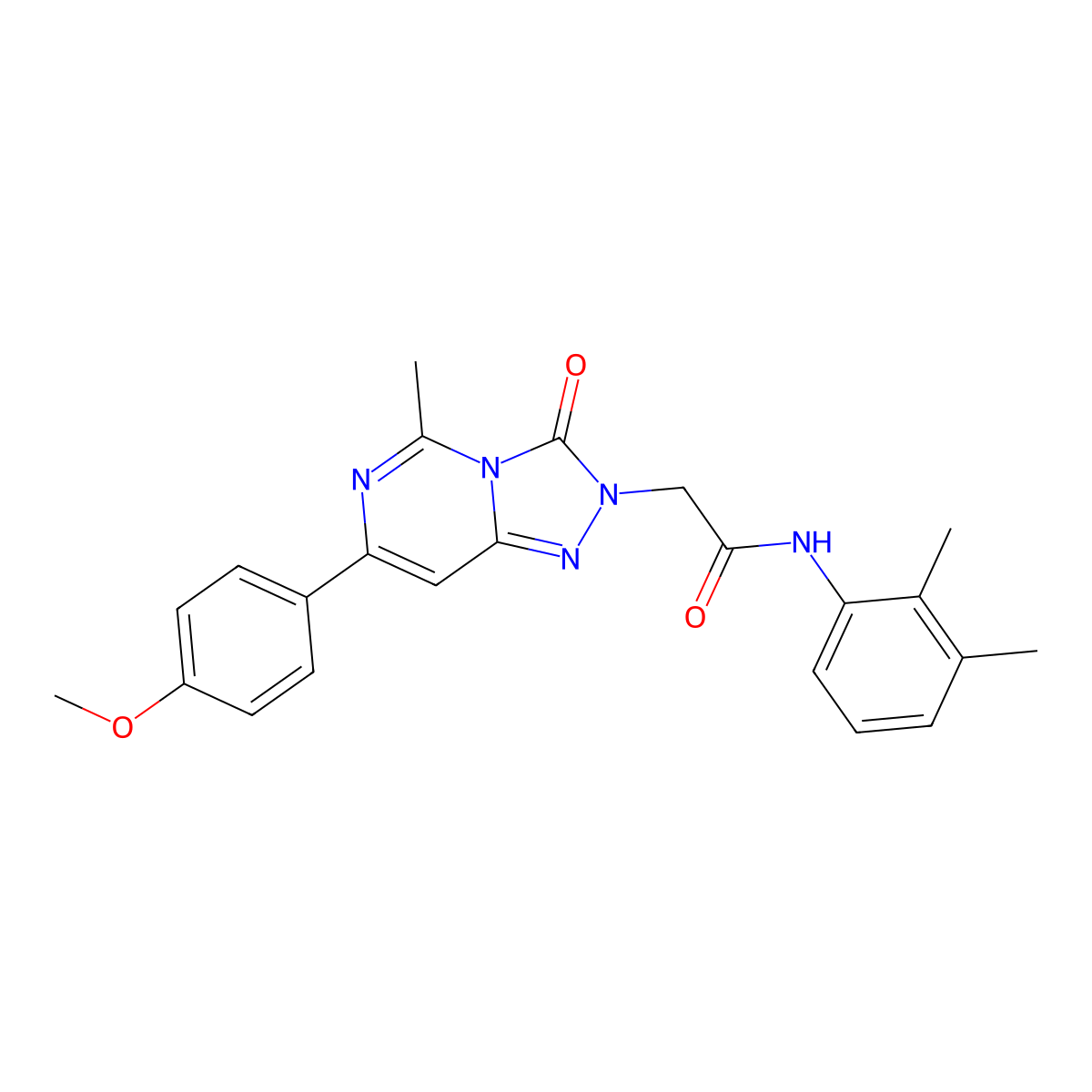 N-(2,3-dimethylphenyl)-2-[7-(4-methoxyphenyl)-5-methyl-3-oxo-2H,3H-[1,2,4]triazolo[4,3-c]pyrimidin-2-yl]acetamide molecular structure, CAS 1251704-69-4