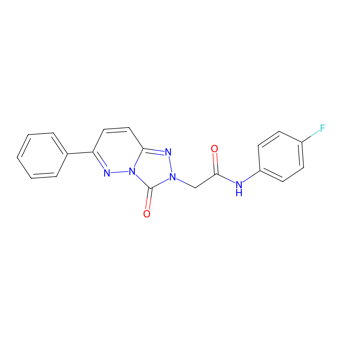 N-(4-fluorophenyl)-2-(3-oxo-6-phenyl-[1,2,4]triazolo[4,3-b]pyridazin-2(3H)-yl)acetamide molecular structure, CAS 1251707-22-8