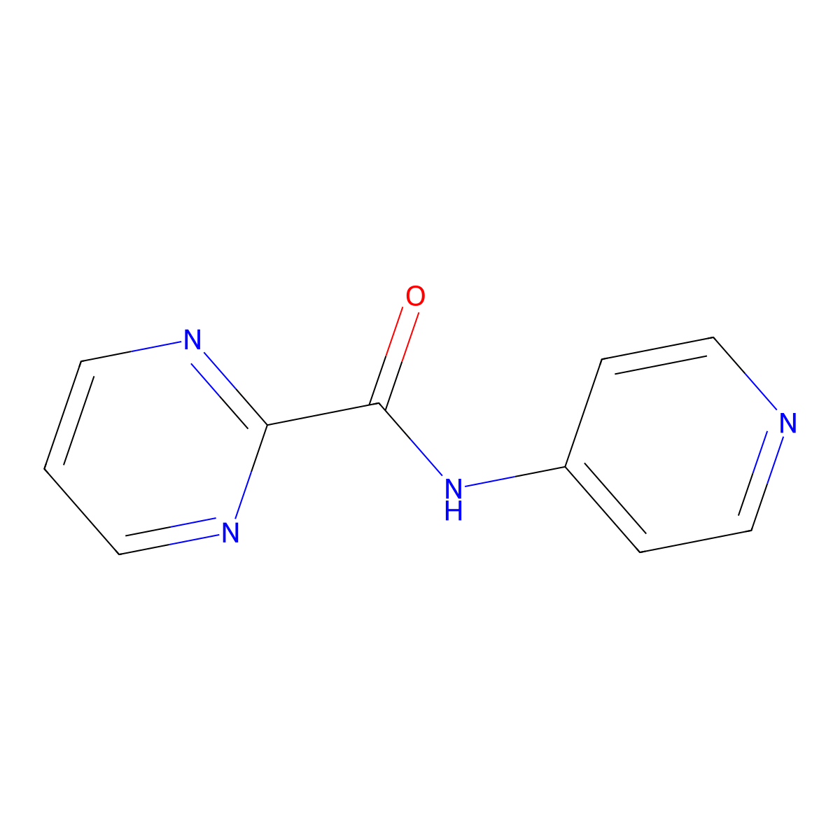 N-(pyridin-4-yl)pyrimidine-2-carboxamide molecular structure, CAS 1251708-58-3