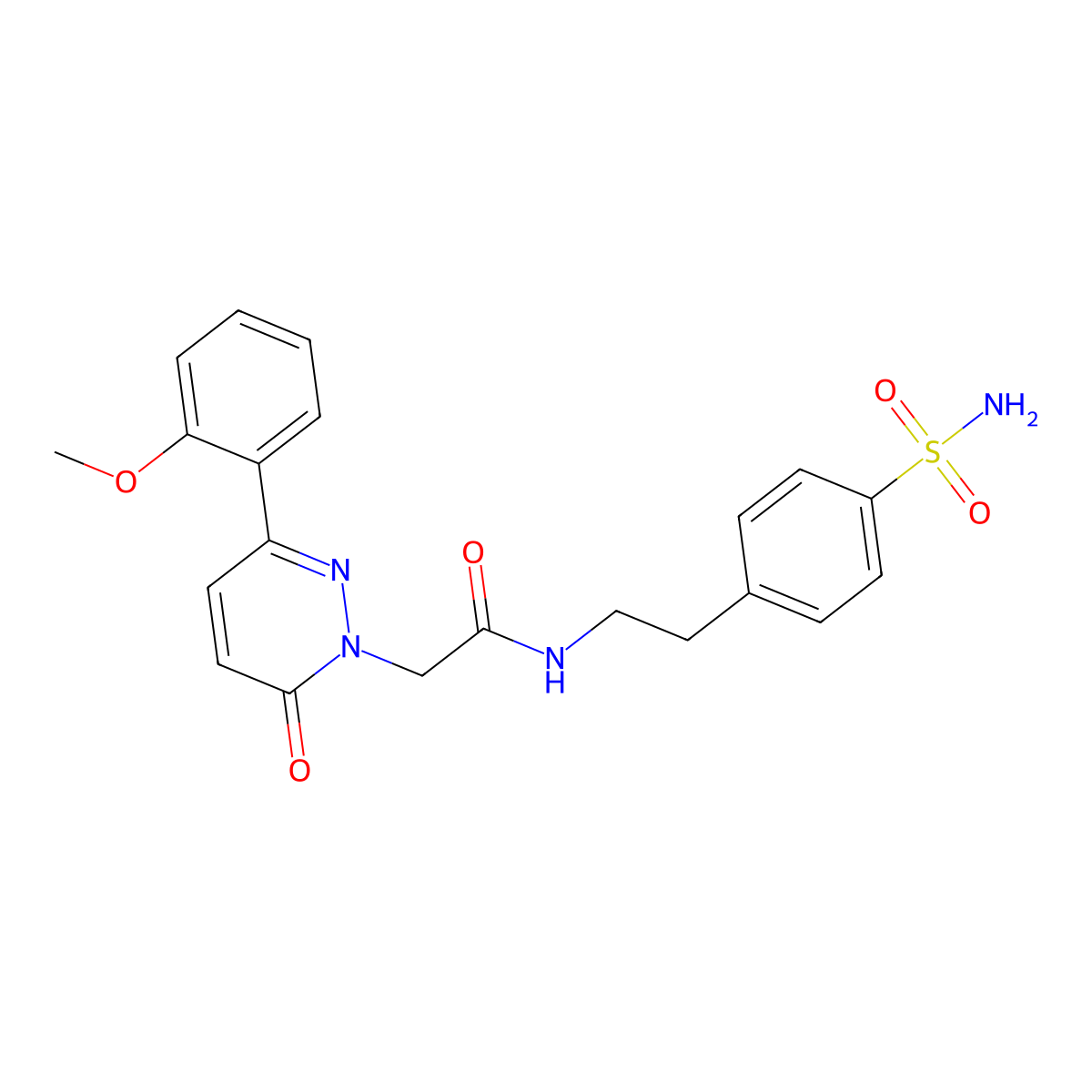 2-(3-(2-methoxyphenyl)-6-oxopyridazin-1(6H)-yl)-N-(4-sulfamoylphenethyl)acetamide molecular structure, CAS 1251709-41-7