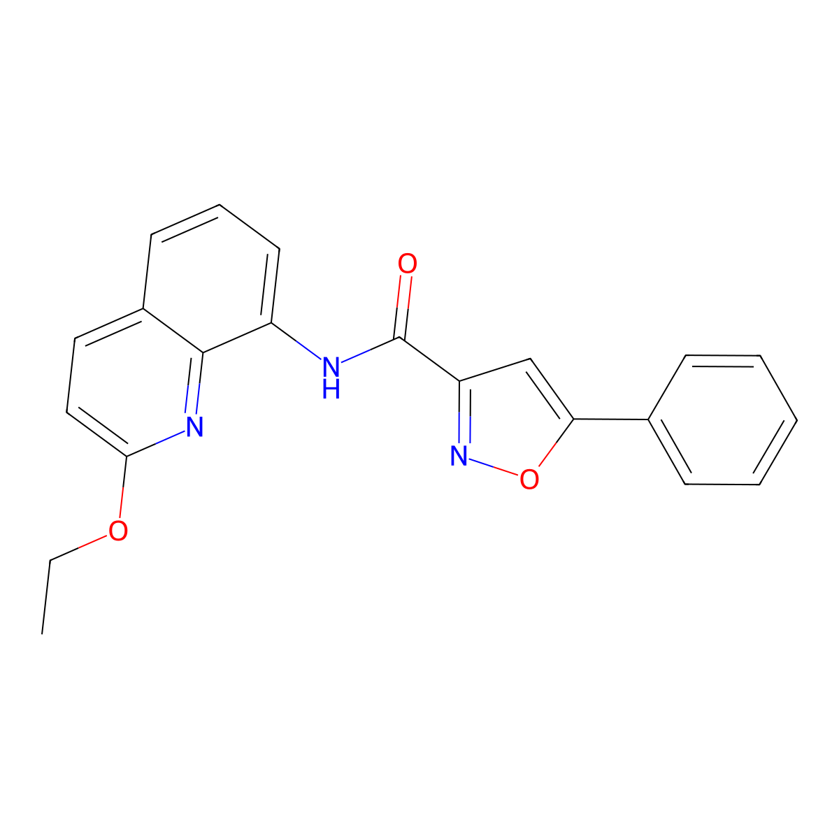 N-(2-ethoxyquinolin-8-yl)-5-phenylisoxazole-3-carboxamide molecular structure, CAS 1251709-89-3