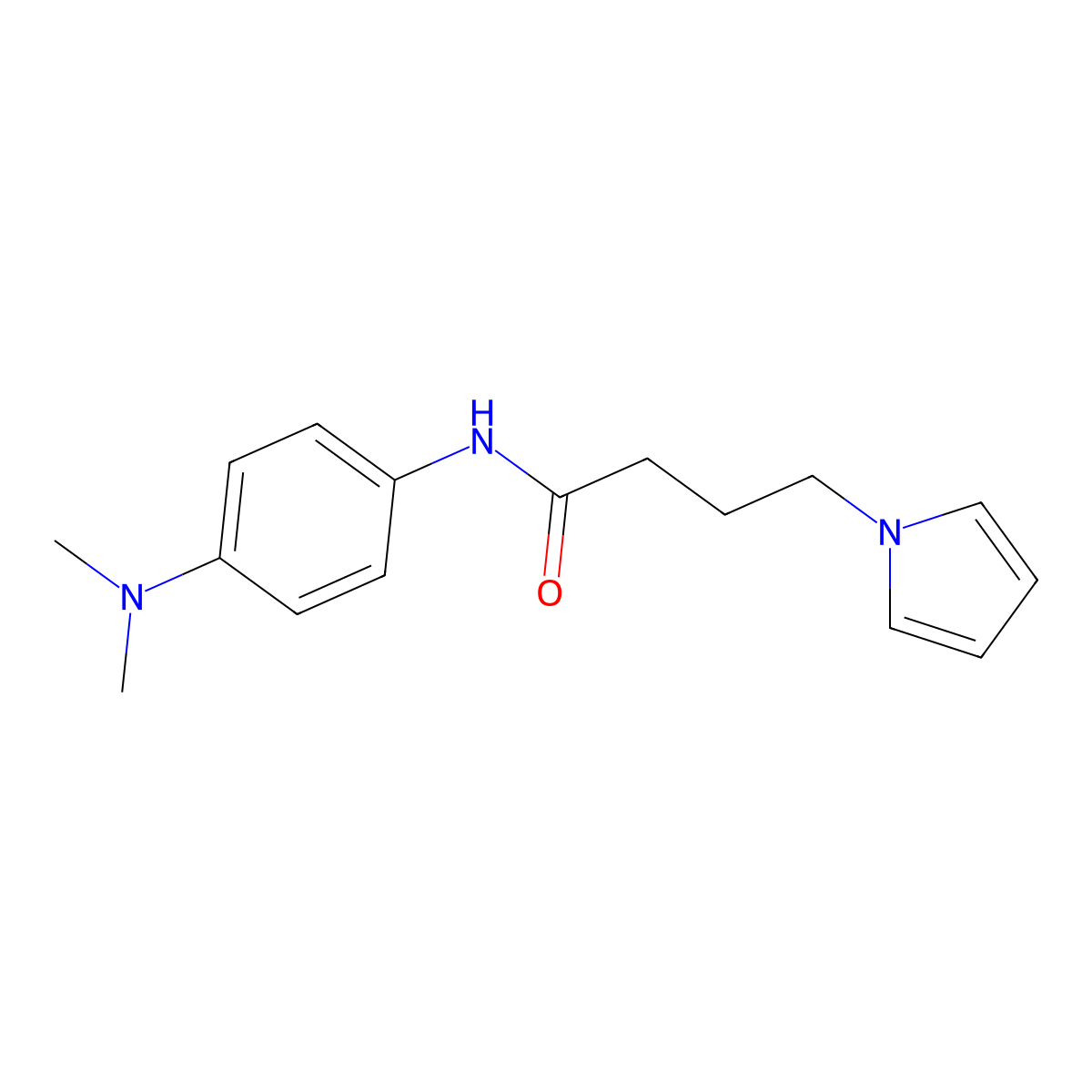 N-[4-(dimethylamino)phenyl]-4-(1H-pyrrol-1-yl)butanamide molecular structure, CAS 1251710-09-4