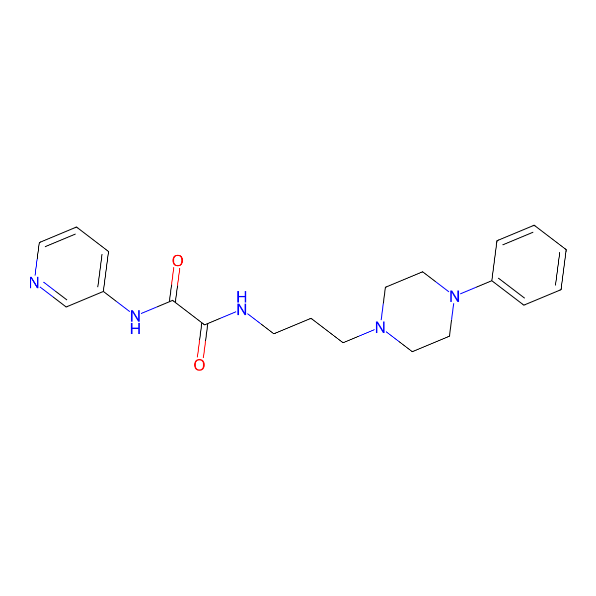 N1-(3-(4-phenylpiperazin-1-yl)propyl)-N2-(pyridin-3-yl)oxalamide molecular structure, CAS 1251710-37-8
