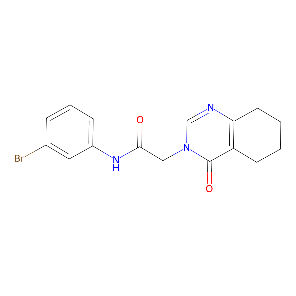 N-(3-bromophenyl)-2-(4-oxo-3,4,5,6,7,8-hexahydroquinazolin-3-yl)acetamide molecular structure, CAS 1251710-66-3