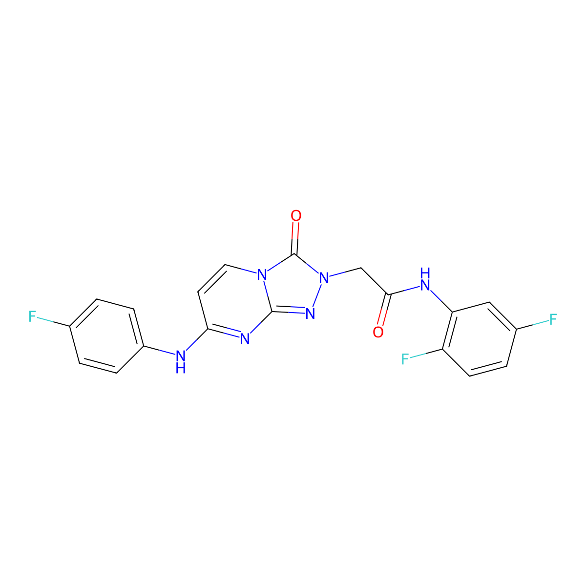 N~1~-(2,5-difluorophenyl)-2-[7-(4-fluoroanilino)-3-oxo[1,2,4]triazolo[4,3-a]pyrimidin-2(3H)-yl]acetamide molecular structure, CAS 1251710-91-4