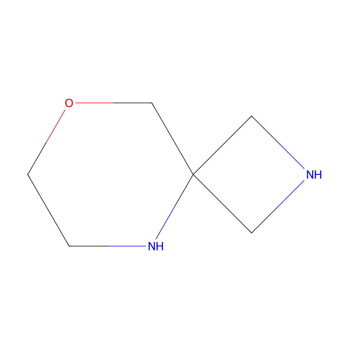 8-Oxa-2,5-diazaspiro[3.5]nonane molecular structure, CAS 1251712-43-2