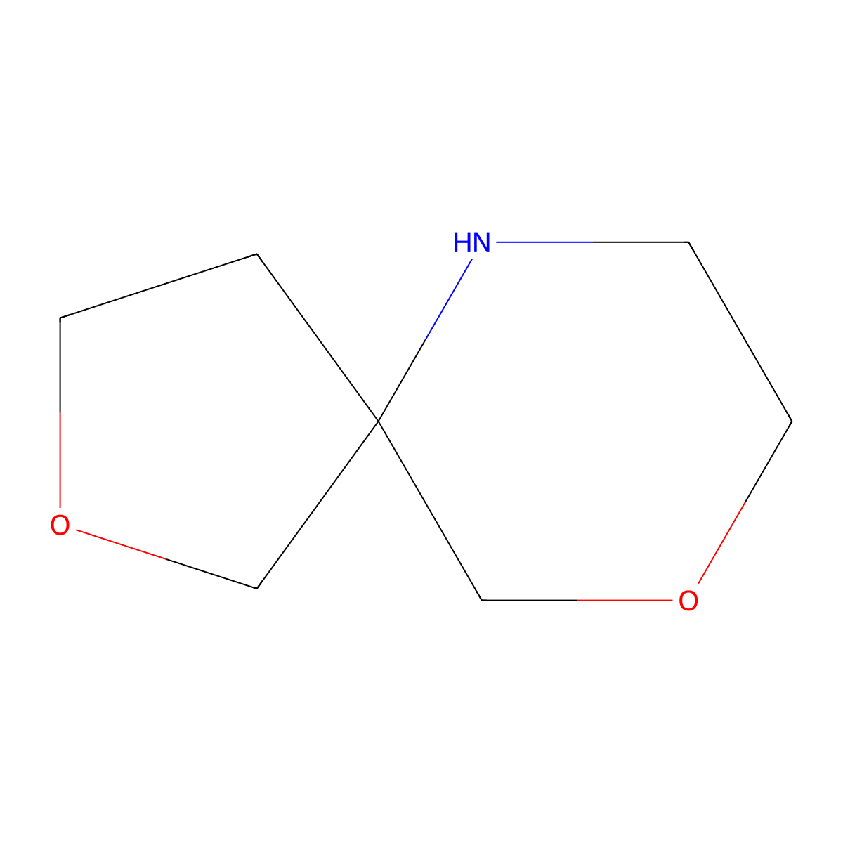 2,9-Dioxa-6-azaspiro[4.5]decane molecular structure, CAS 1251712-84-1