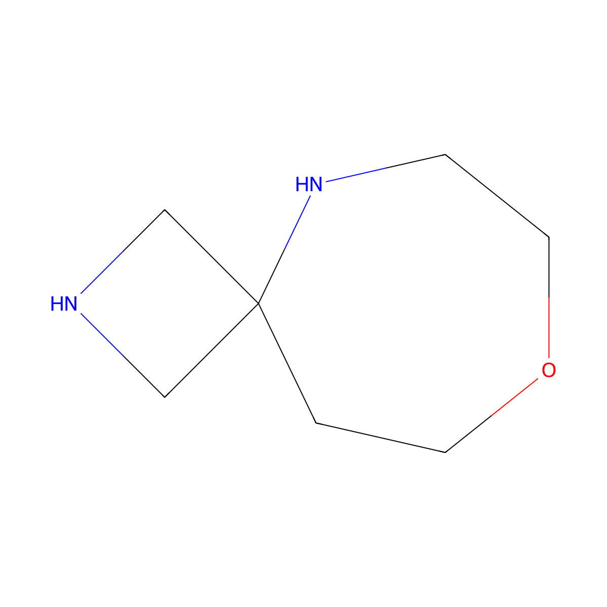 8-Oxa-2,5-diazaspiro[3.6]decane molecular structure, CAS 1251712-88-5