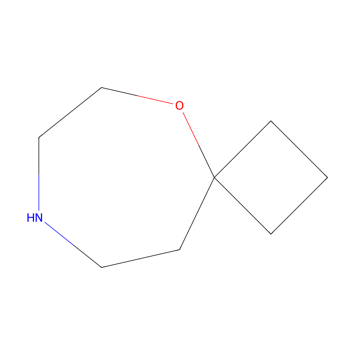 5-Oxa-8-azaspiro[3.6]decane molecular structure, CAS 1251712-92-1