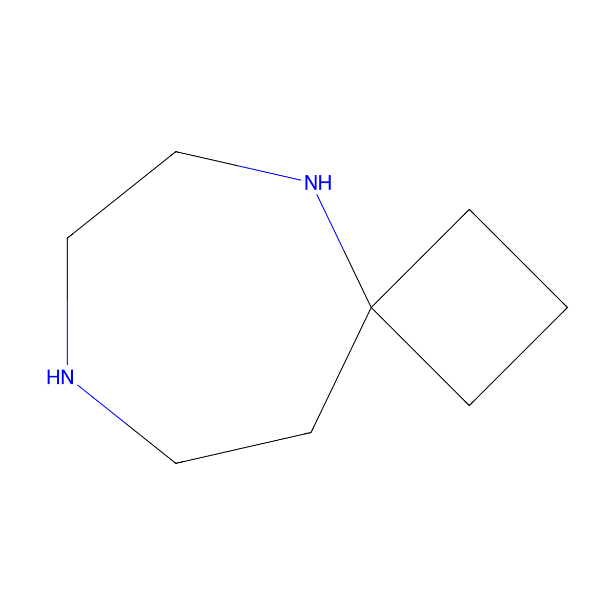 5,8-Diazaspiro[3.6]decane molecular structure, CAS 1251712-96-5