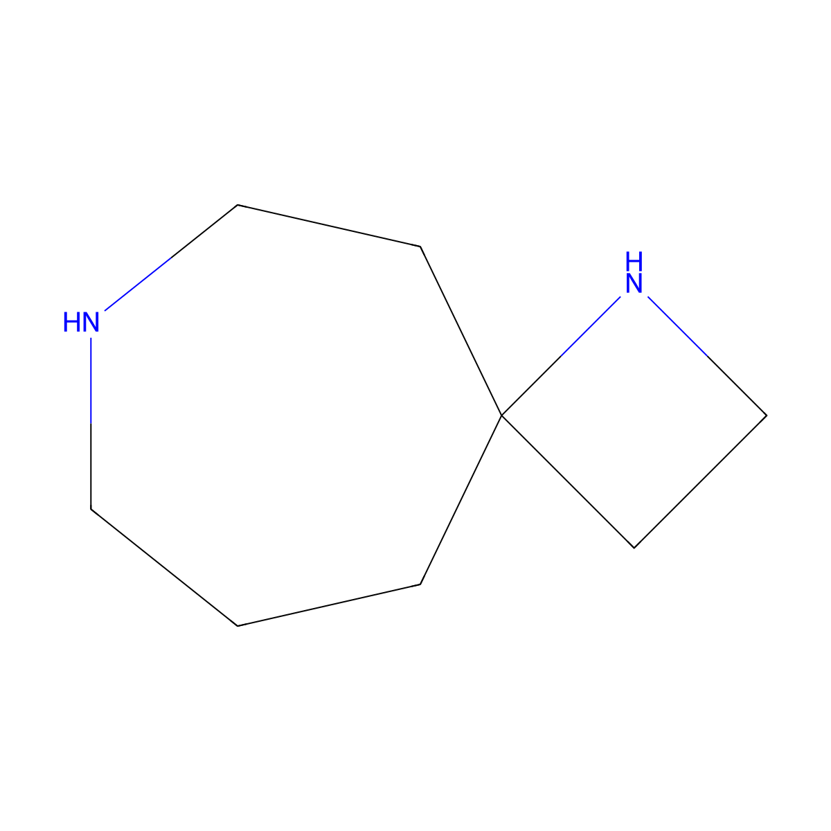 1,7-Diazaspiro[3.6]decane molecular structure, CAS 1251712-99-8