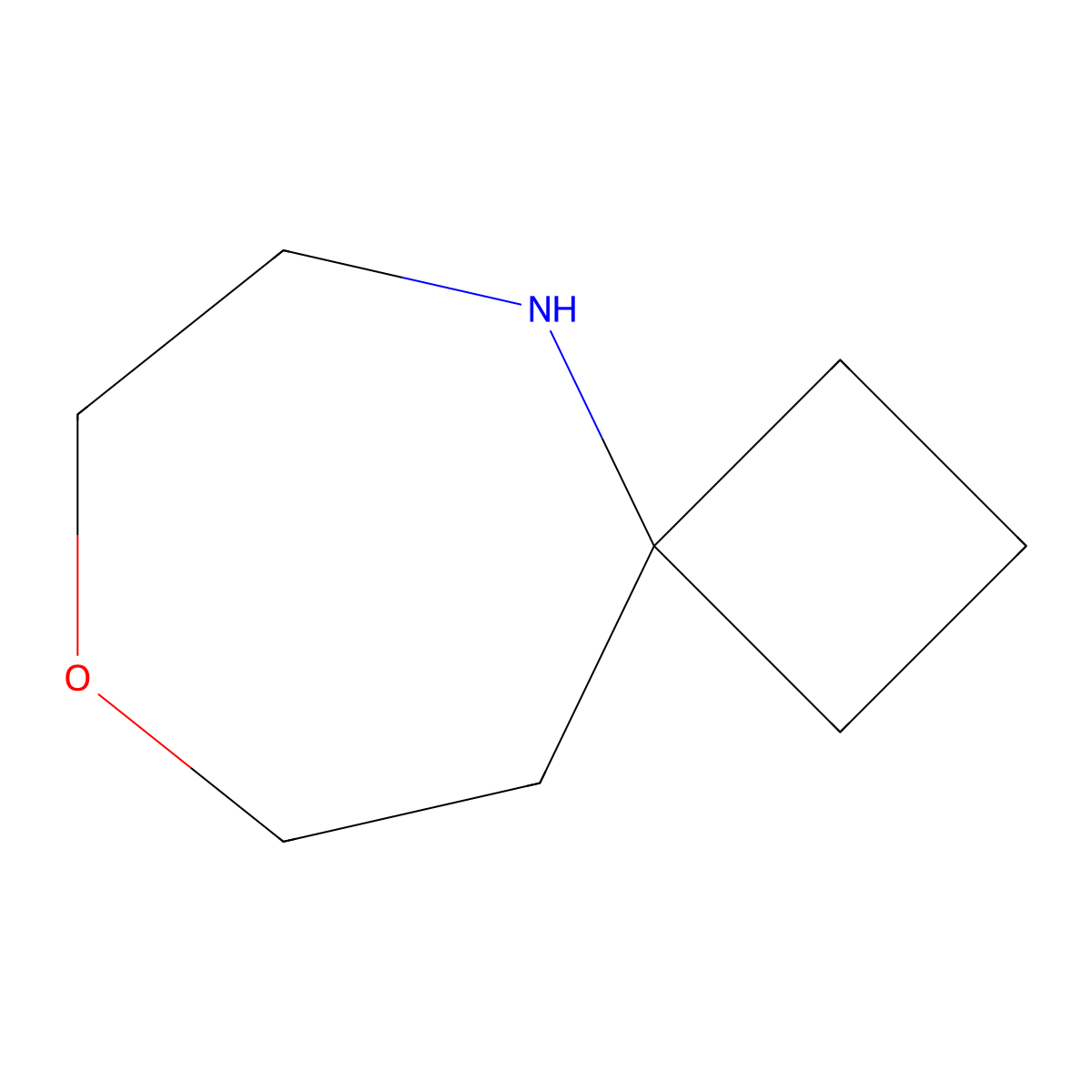 8-Oxa-5-azaspiro[3.6]decane molecular structure, CAS 1251713-04-8