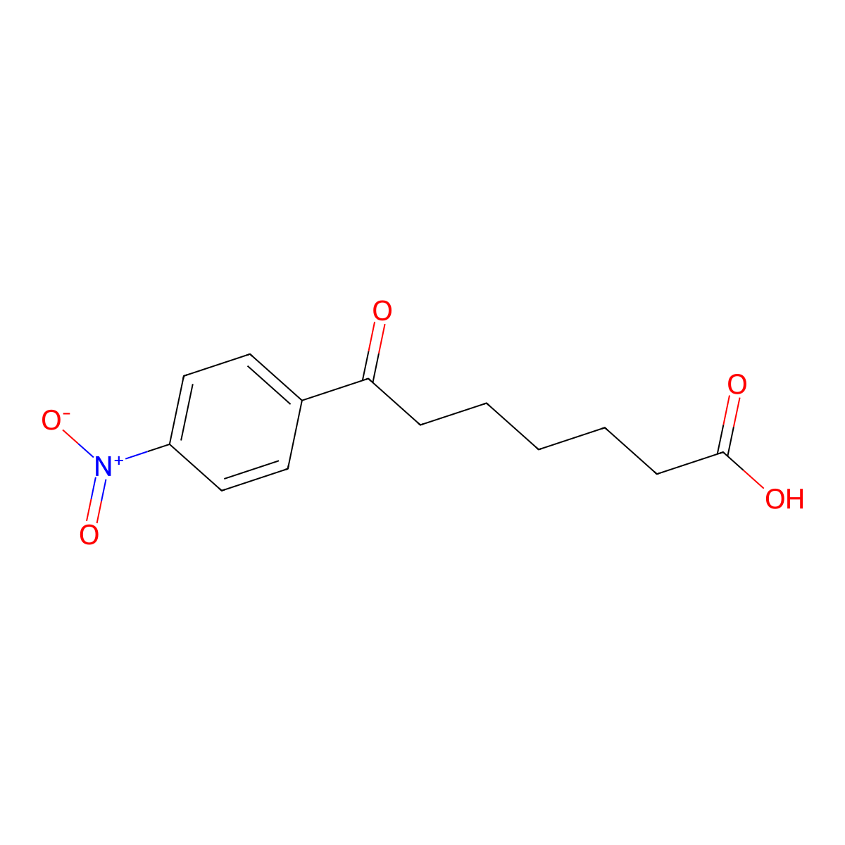 7-(4-Nitrophenyl)-7-oxoheptanoic acid molecular structure, CAS 125174-01-8