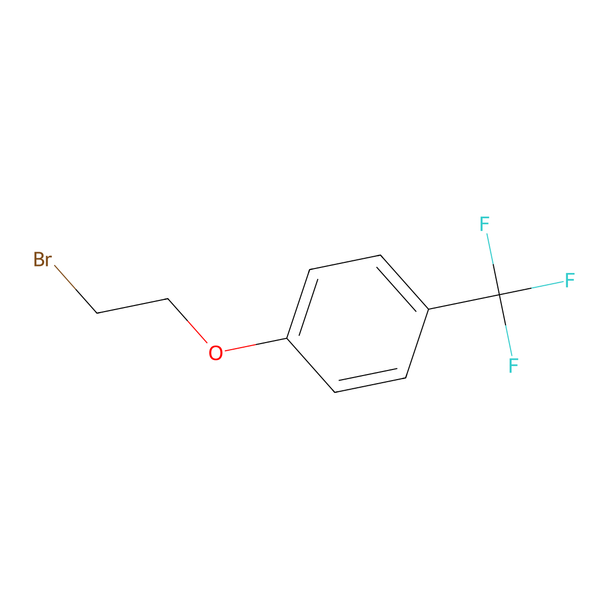 1-(2-Bromoethoxy)-4-(trifluoromethyl)benzene molecular structure, CAS 125174-25-6