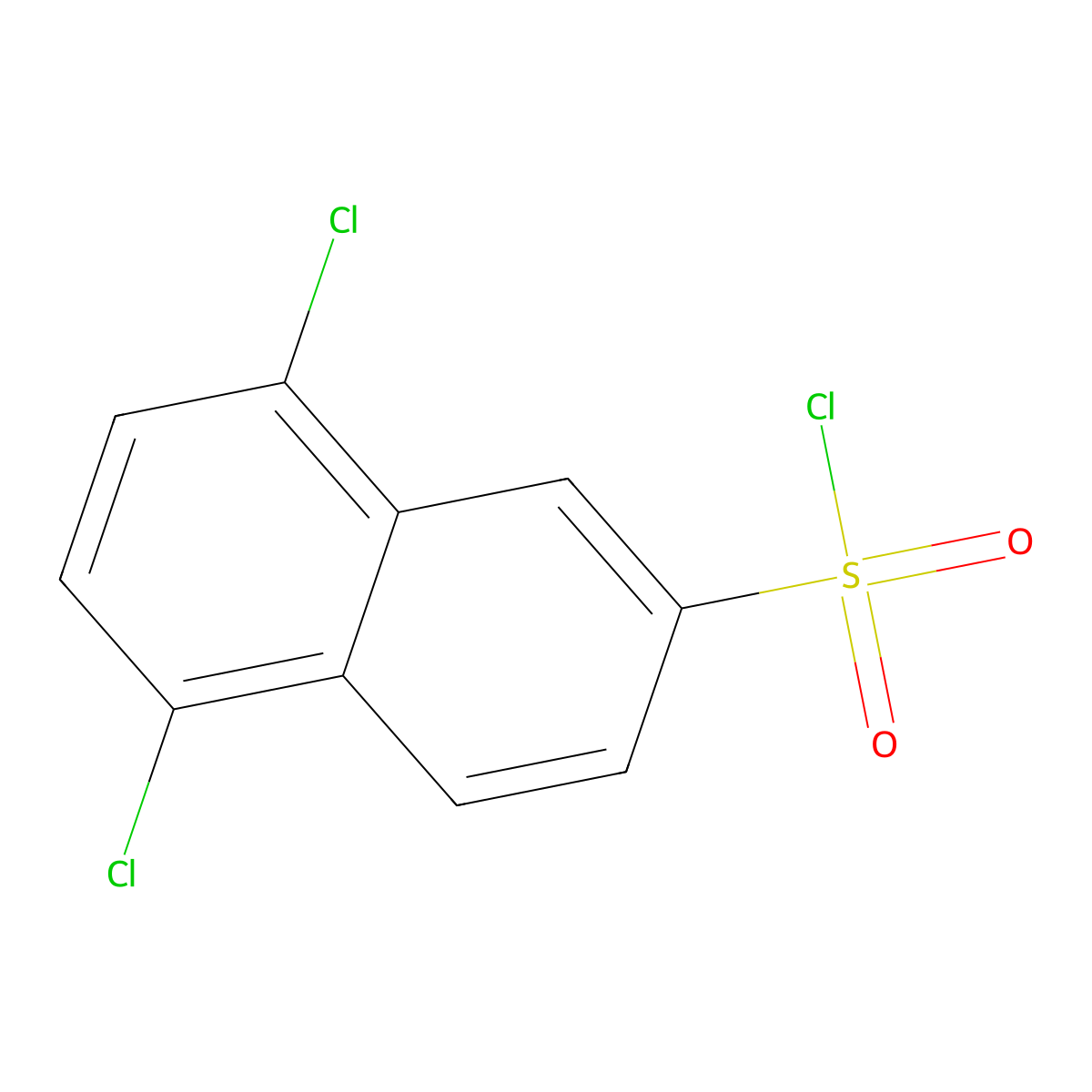 5,8-Dichloronaphthalene-2-sulfonyl chloride molecular structure, CAS 1251758-18-5