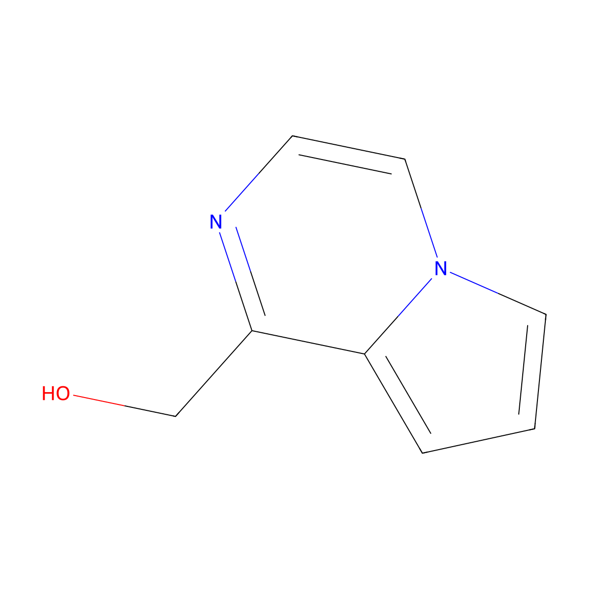 Pyrrolo[1,2-a]pyrazine-1-methanol molecular structure, CAS 1251762-21-6