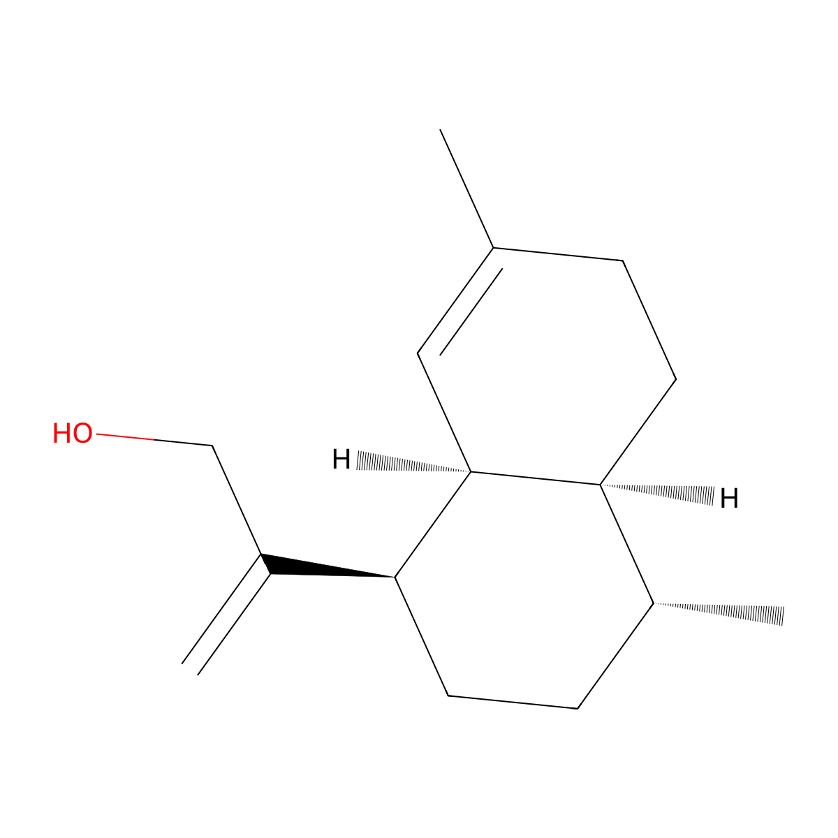 Artemisinic alcohol molecular structure, CAS 125184-95-4