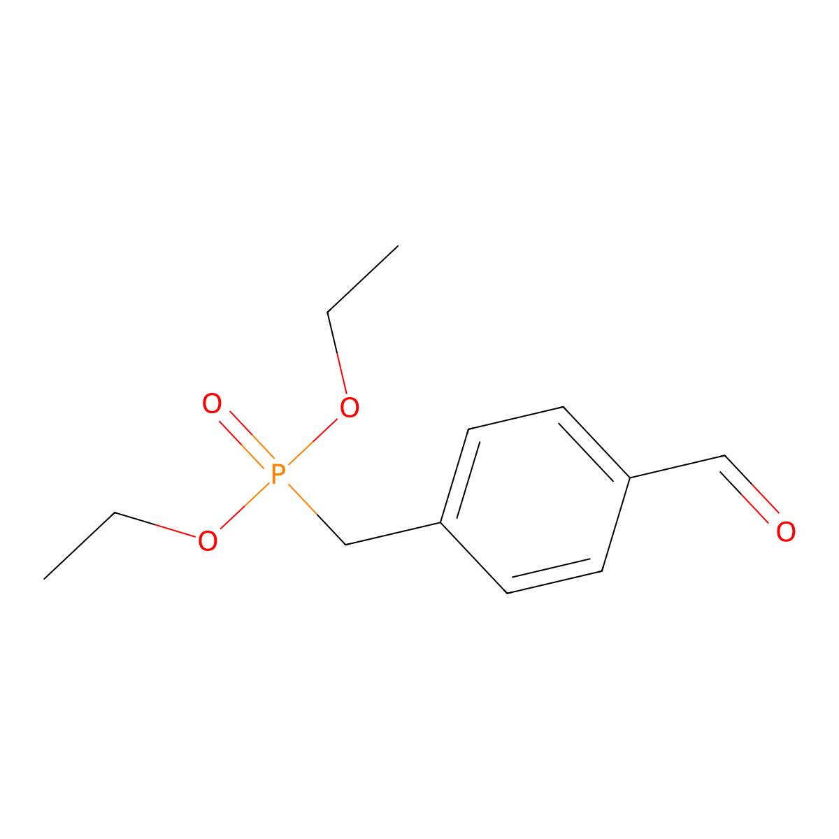 4-(Diethoxyphosphorylmethyl)benzaldehyde molecular structure, CAS 125185-25-3