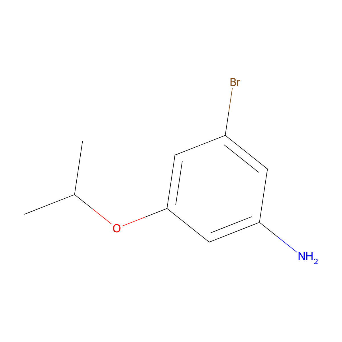 3-Bromo-5-isopropoxyaniline molecular structure, CAS 1251863-44-1