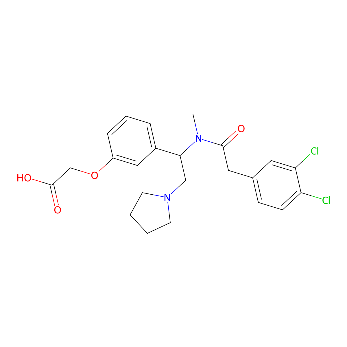 ICI-204448 (free acid) molecular structure, CAS 125190-72-9