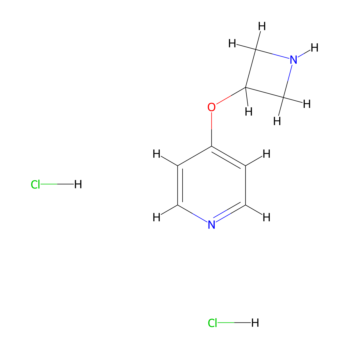 4-(Azetidin-3-yloxy)pyridine dihydrochloride molecular structure, CAS 1251922-58-3