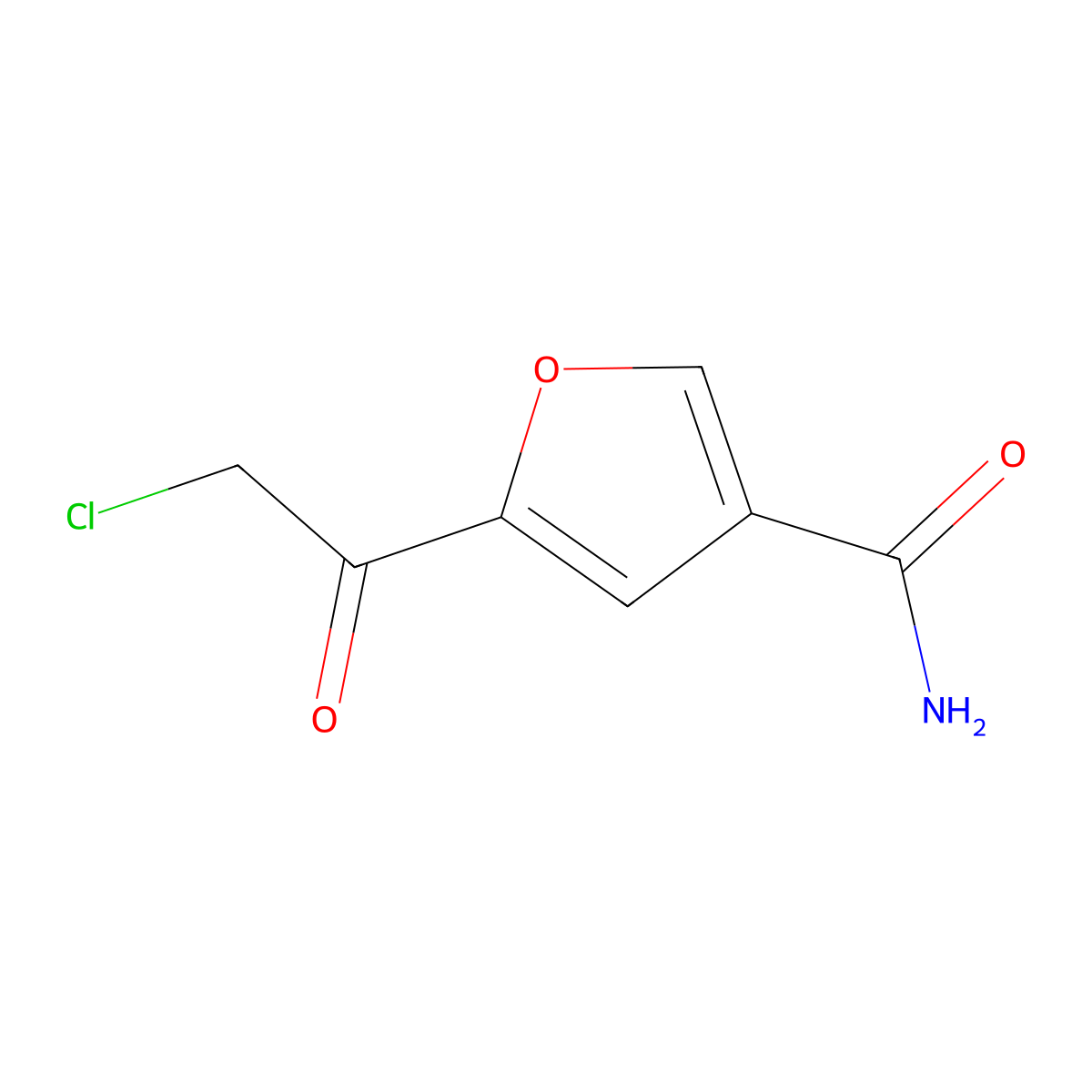 5-(2-Chloroacetyl)furan-3-carboxamide molecular structure, CAS 1251923-22-4