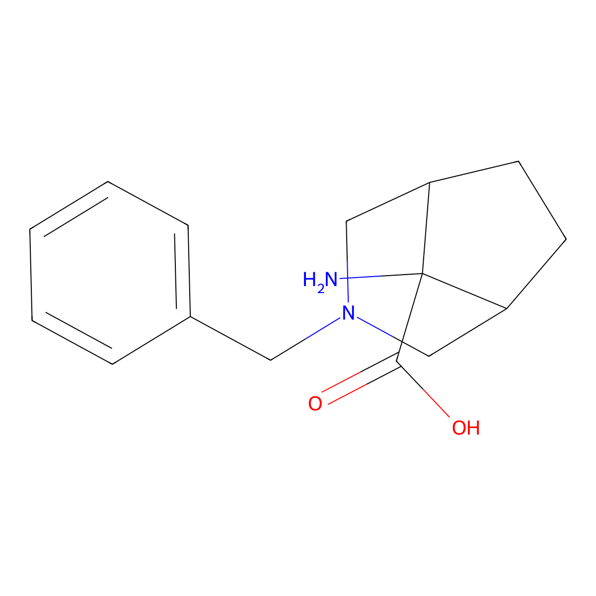 8-Amino-3-benzyl-3-azabicyclo[3.2.1]octane-8-carboxylic acid molecular structure, CAS 1251923-24-6