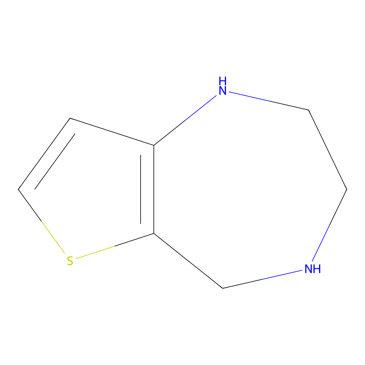 2,3,4,5-tetrahydro-1H-thieno[3,2-e][1,4]diazepine molecular structure, CAS 1251923-85-9