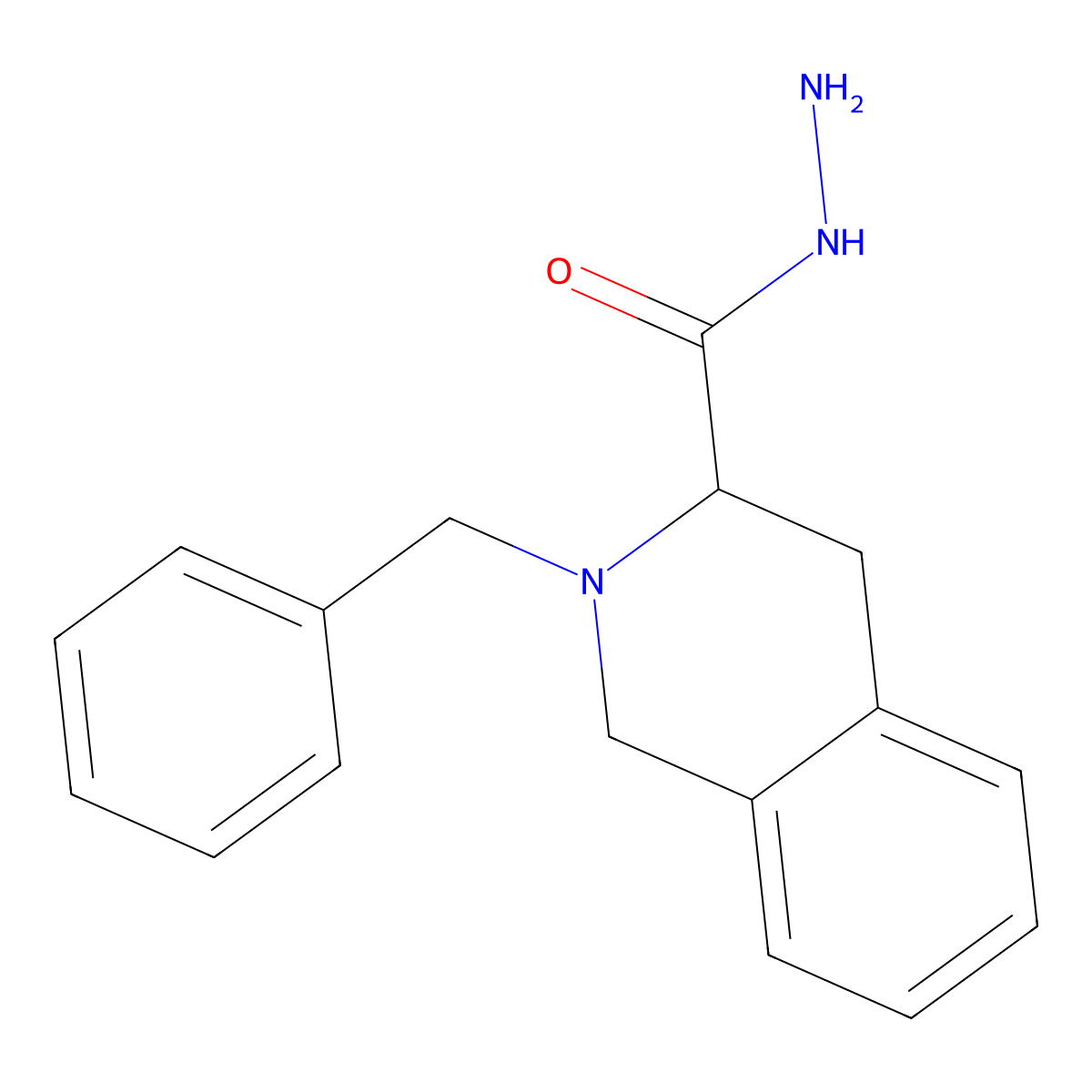 2-Benzyl-1,2,3,4-tetrahydroisoquinoline-3-carbohydrazide molecular structure, CAS 1251924-04-5