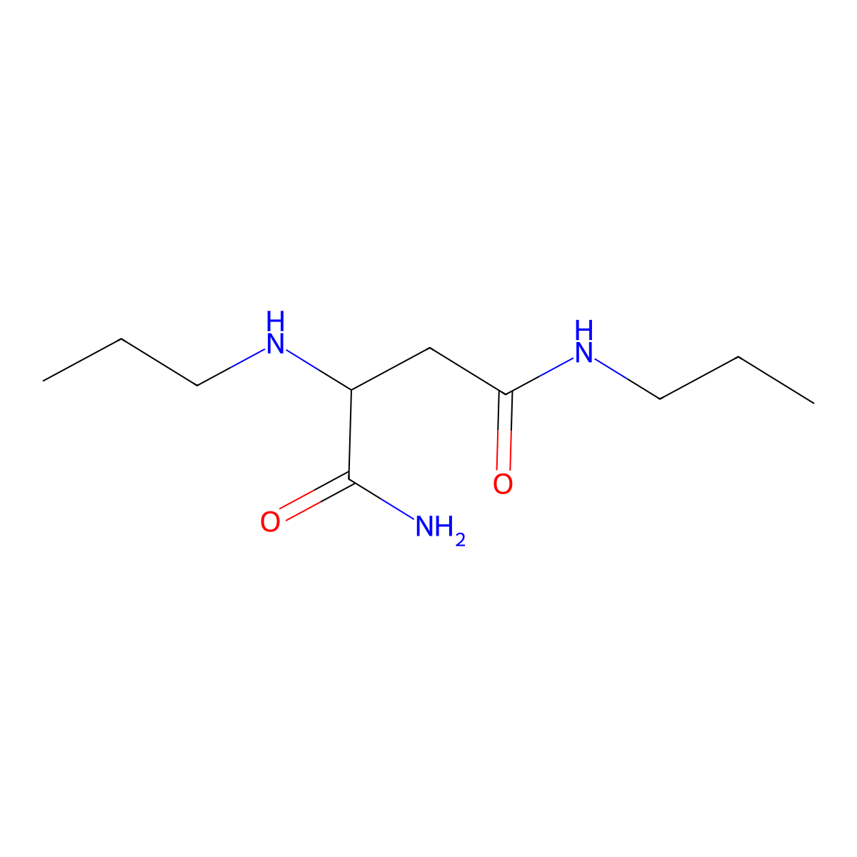 N-propyl-2-(propylamino)butanediamide molecular structure, CAS 1251924-14-7