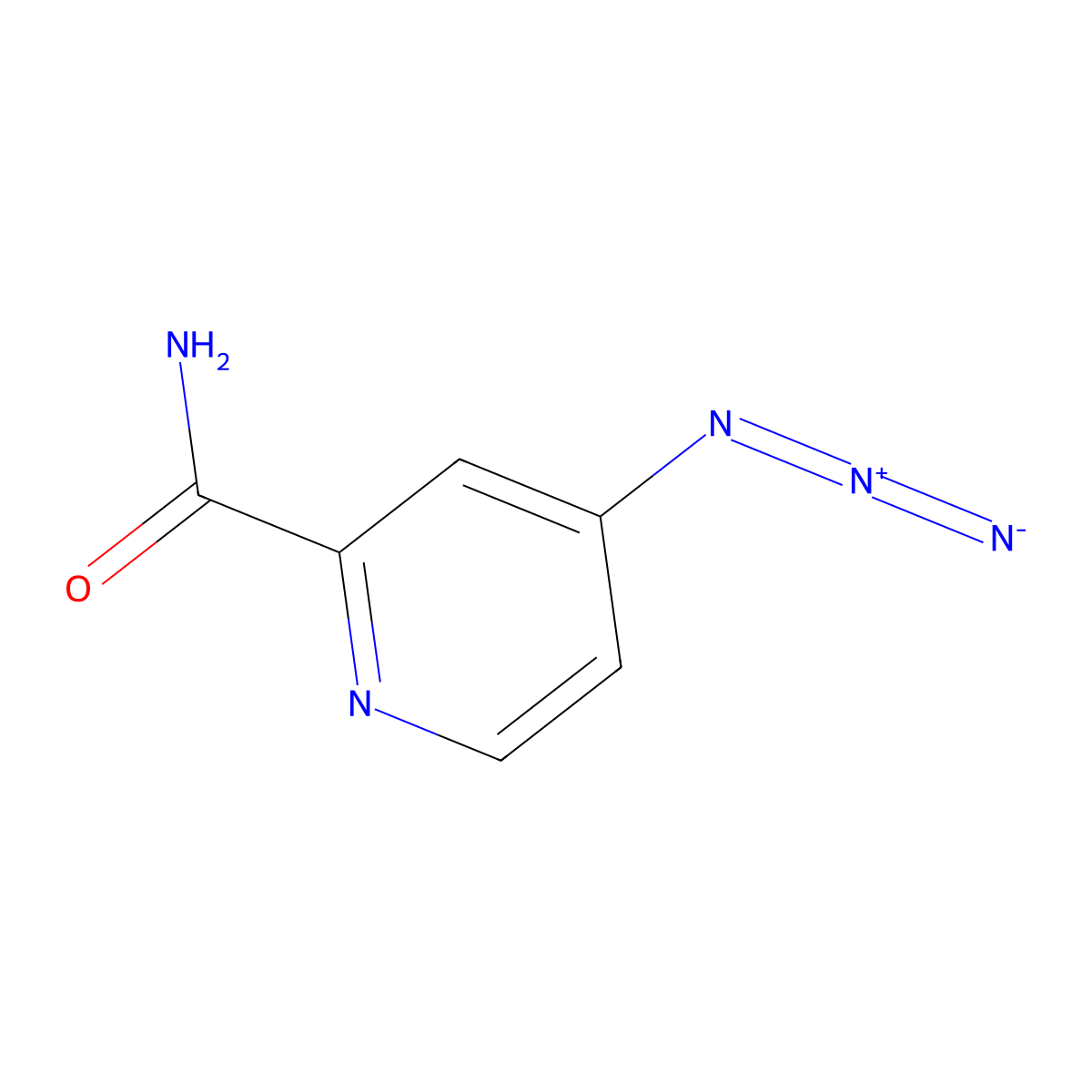 4-Azidopyridine-2-carboxamide molecular structure, CAS 1251924-47-6