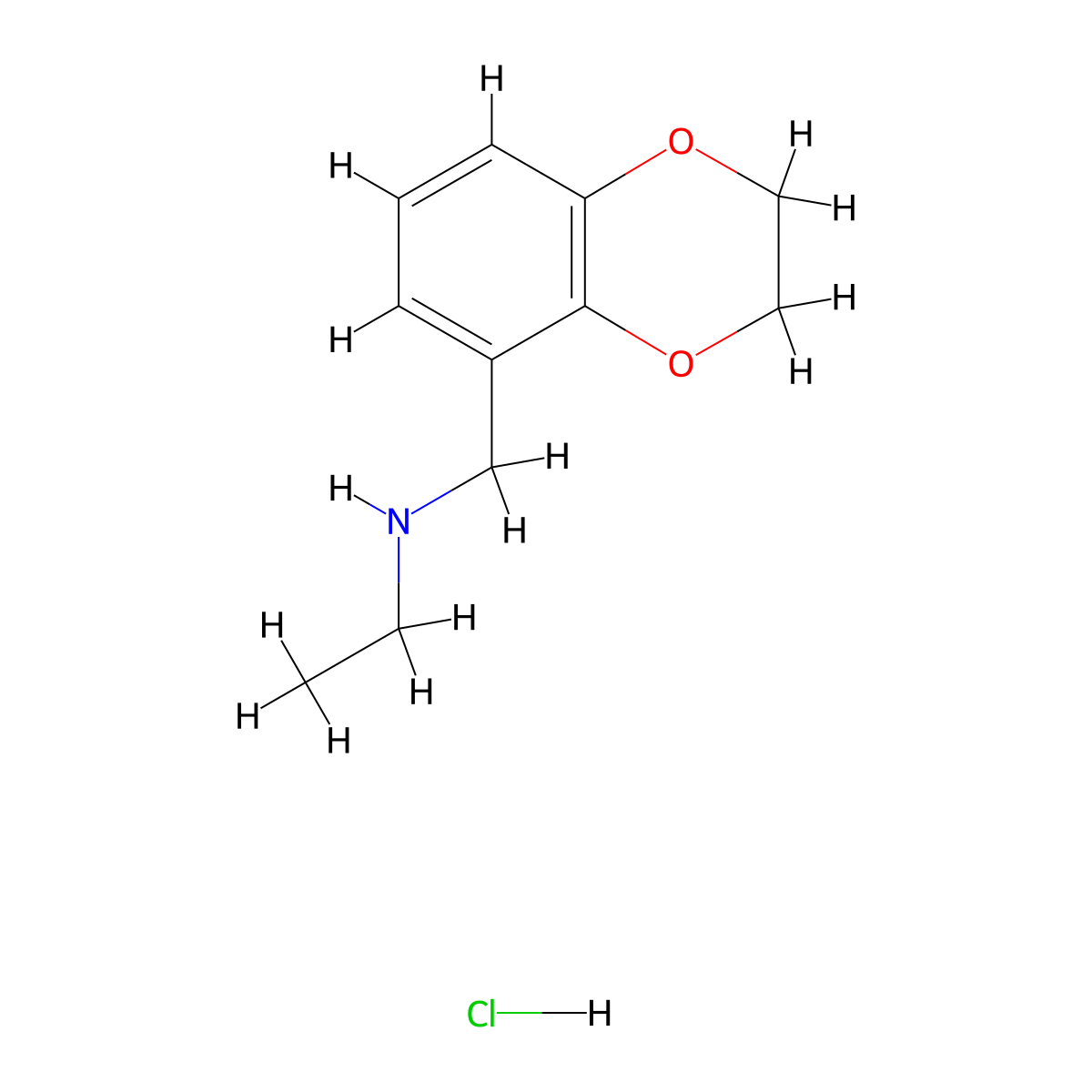 [(2,3-Dihydro-1,4-benzodioxin-5-yl)methyl](ethyl)amine hydrochloride molecular structure, CAS 1251924-53-4