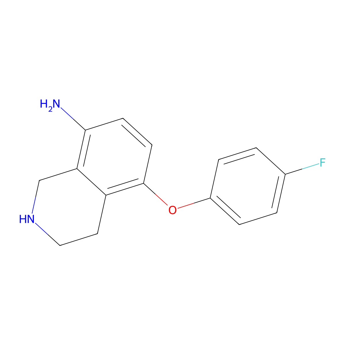 5-(4-Fluorophenoxy)-1,2,3,4-tetrahydroisoquinolin-8-amine molecular structure, CAS 1251924-58-9